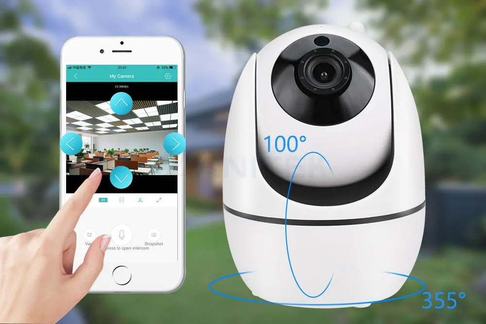 Yanitek 1080P IP Wifi Camera Mini HD Auto Tracking Onvif Night Vision Baby Monitor Smart CCTV Home Security Wireless Camera
Yanitek 1080P IP Wifi Camera Mini HD Auto Tracking Onvif Night Vision Baby Monitor Smart CCTV Home Security Wireless Camera