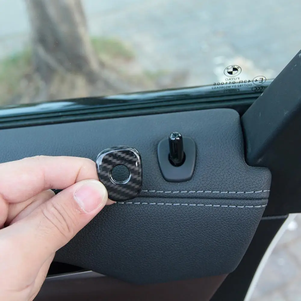 4pcs Carbon Fiber Style ABS PlasticPlastic stickersDoor Lock Cover Trim Sticker for BMW X3 X4 G01 G02 2018-19 Models Accessories
4pcs Carbon Fiber Style ABS PlasticPlastic stickersDoor Lock Cover Trim Sticker for BMW X3 X4 G01 G02 2018-19 Models Accessories