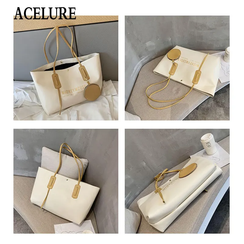 ACELURE Fashion High Capacity Solid PU Leather Casual Totes Women Large Shoulder Crossbody Bags Female Shopping Bag Purse Tote
ACELURE Fashion High Capacity Solid PU Leather Casual Totes Women Large Shoulder Crossbody Bags Female Shopping Bag Purse Tote