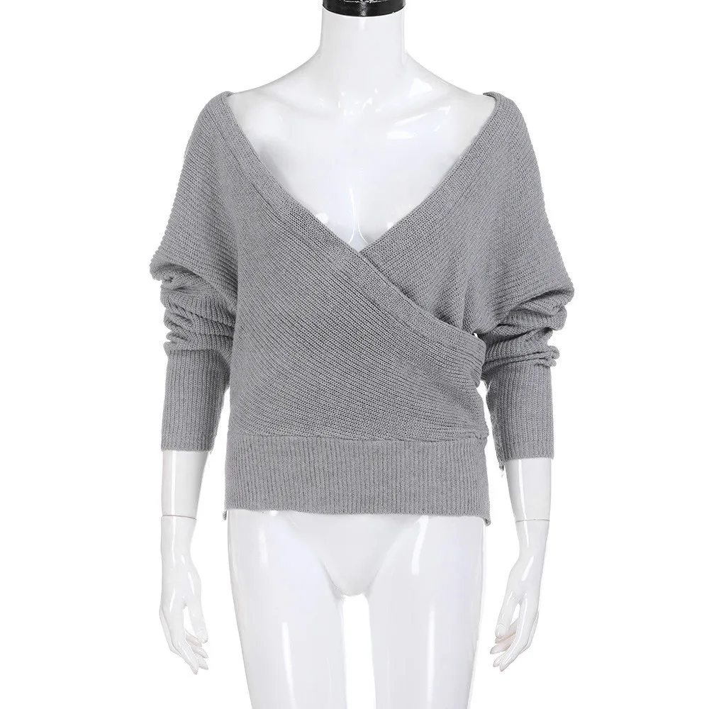 Sweater Women Tank Female Long Sleeves Women's Loose Knitted Wrap Knitwear Scarf Sweaters Clothes | Женская одежда