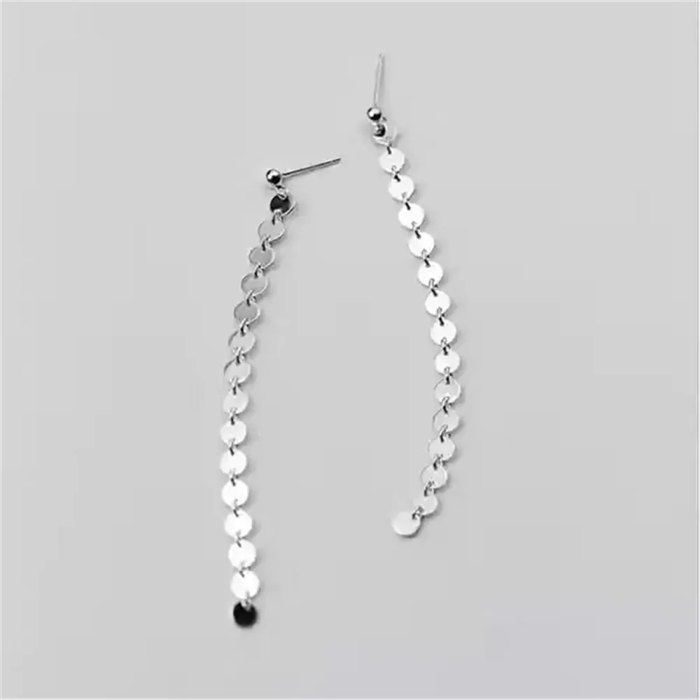 Fashion Creative Round Piece Tassel Long Earrings Women Metal Sequin Earrings Bridal Wedding Party Hanging Dangle Earrings
Fashion Creative Round Piece Tassel Long Earrings Women Metal Sequin Earrings Bridal Wedding Party Hanging Dangle Earrings