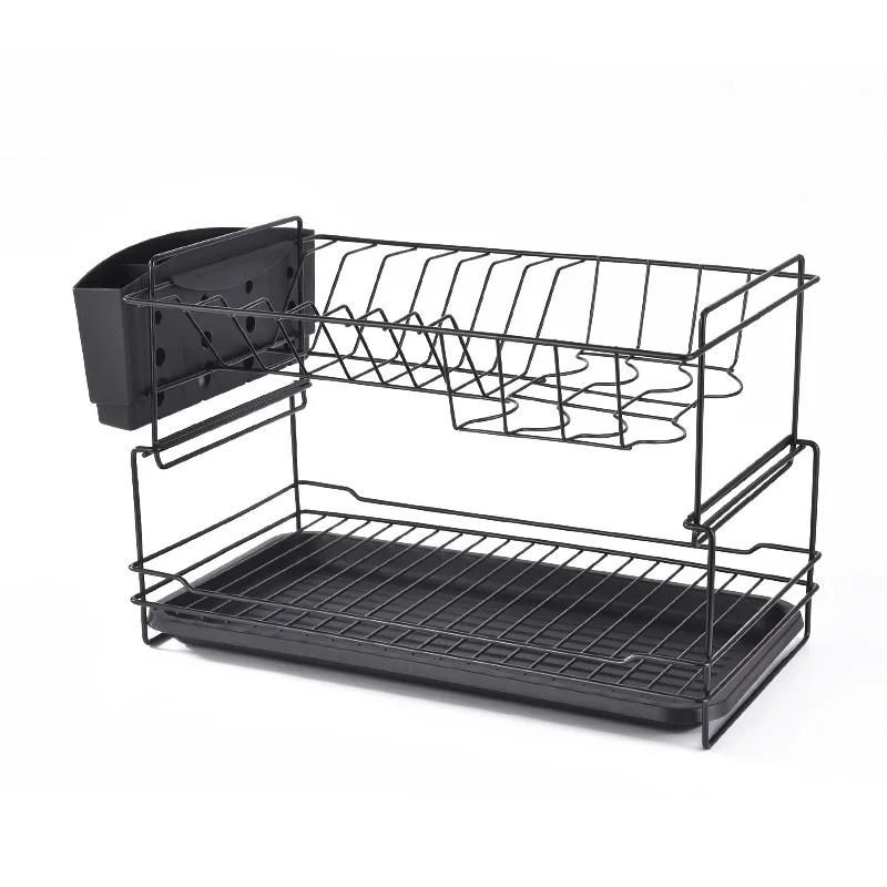 kitchen Dish Drying Rack, 2-Tier Dish Rack with Utensil Holder, Cutting Board Holder and Dish Drainer
kitchen Dish Drying Rack, 2-Tier Dish Rack with Utensil Holder, Cutting Board Holder and Dish Drainer