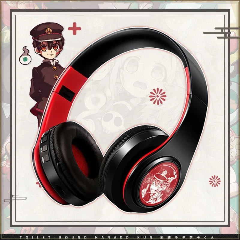 Портативные беспроводные Bluetooth-наушники Hanako-kun складная гарнитура регулируемые