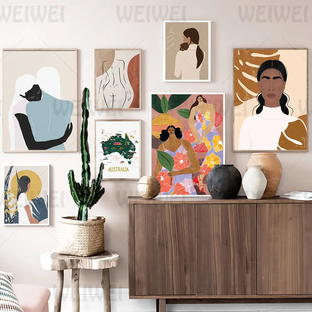 Abstract Figure Home Decoration Painting Girl Character Line Living Room Wall Canvas Poster Bedroom Living Private Space Print
Abstract Figure Home Decoration Painting Girl Character Line Living Room Wall Canvas Poster Bedroom Living Private Space Print