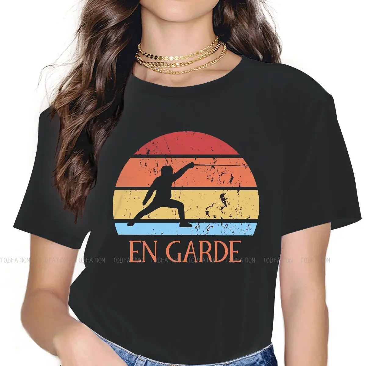 En Garde Saber Fencer GVintage Retro Gift Style TShirt for Girl Fencing 5XL Creative Gift Clothes T Shirt Hot Sale
En Garde Saber Fencer GVintage Retro Gift Style TShirt for Girl Fencing 5XL Creative Gift Clothes T Shirt Hot Sale