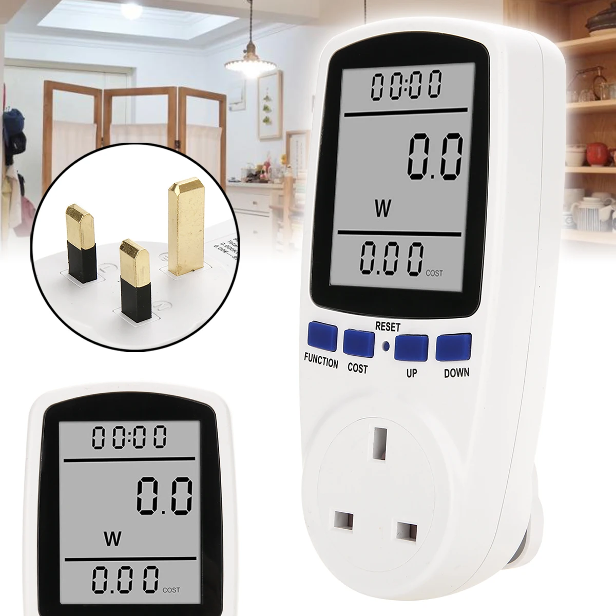 Великобритания подключаемый измеритель энергопотребления розетка ватт кВтч анализатор интеллектуальное биллинговое устройство Электрич...
Великобритания подключаемый измеритель энергопотребления розетка ватт кВтч анализатор интеллектуальное биллинговое устройство Электрич...