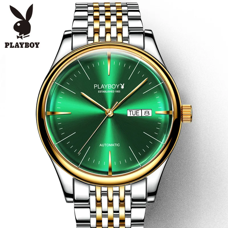 PLAYBOY top brand men watches automatic mechanical waterproof business wirstwatch Luxury 18K gold stainless steel relogio
PLAYBOY top brand men watches automatic mechanical waterproof business wirstwatch Luxury 18K gold stainless steel relogio