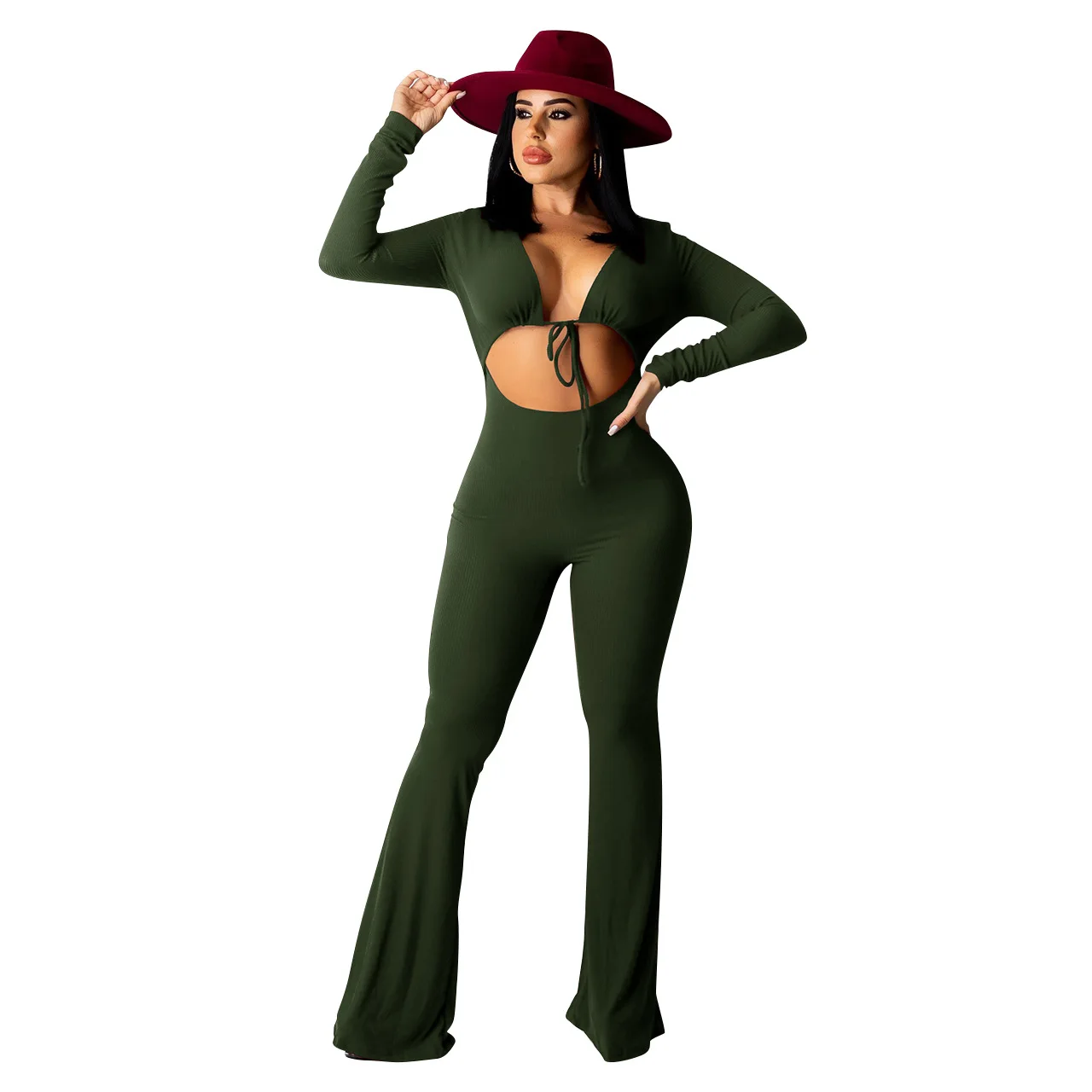 Casaul Women Jumpsuit Hollow Out Solid Color Sporty Full Sleeve Party Night Clubwear Long Romper Women Jumpsuit Outfit
Casaul Women Jumpsuit Hollow Out Solid Color Sporty Full Sleeve Party Night Clubwear Long Romper Women Jumpsuit Outfit
