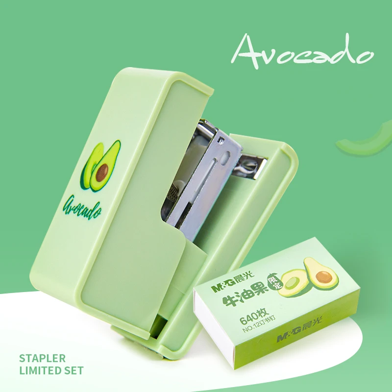 Green Avocado Stapler Set 640pcs 12# Staples Portable Mini Paper Binder Office School Student Supplies E6623
Green Avocado Stapler Set 640pcs 12# Staples Portable Mini Paper Binder Office School Student Supplies E6623