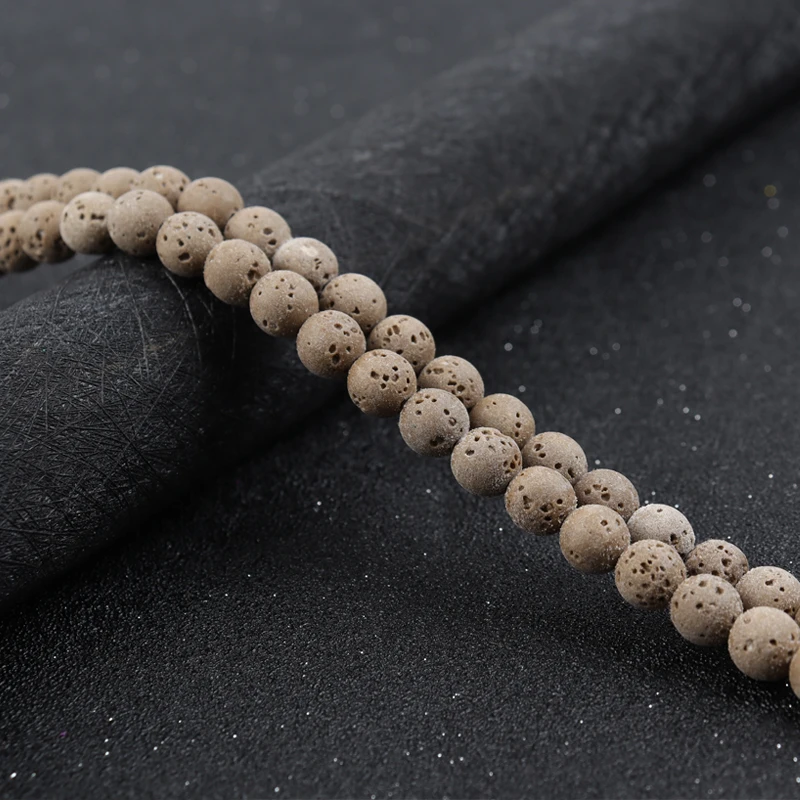 Natural Stone Khaki Lava Stone Bead Round Khaki Loose Bead For Jewelry DIY Making Bracelet Accessories 15" 6/8/10mm Beadtales
Natural Stone Khaki Lava Stone Bead Round Khaki Loose Bead For Jewelry DIY Making Bracelet Accessories 15" 6/8/10mm Beadtales