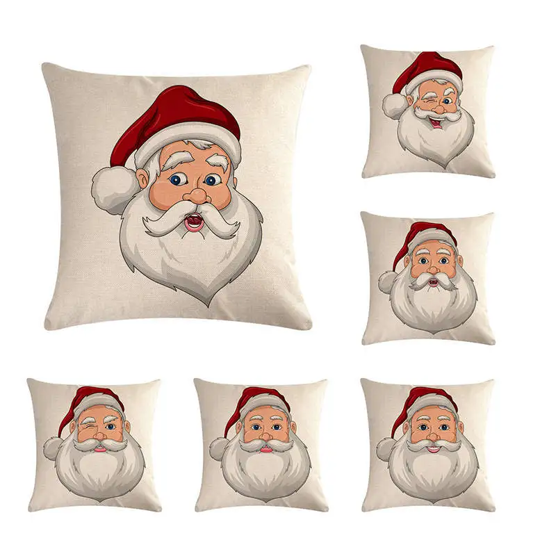 Santa Claus Head Flax Pillow Cover Cushion Cover Home Decoration Accessories Pillow Case pillow cases home decor pillowcase
Santa Claus Head Flax Pillow Cover Cushion Cover Home Decoration Accessories Pillow Case pillow cases home decor pillowcase