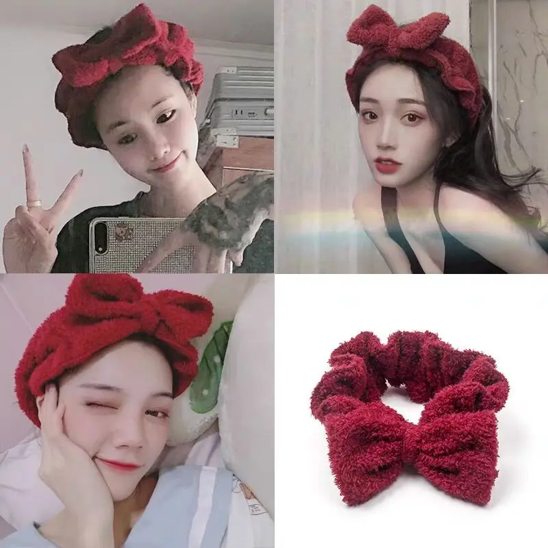 Bowknot Hairbands Hair-Accessories Face-Hair-Holder Fleece Wash Animal Coral Warm Soft Girls
Bowknot Hairbands Hair-Accessories Face-Hair-Holder Fleece Wash Animal Coral Warm Soft Girls