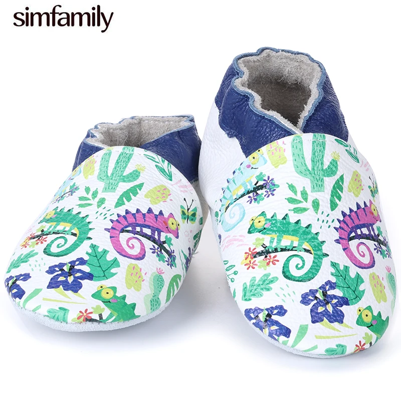 [Simfamily] 1 пара из натуральной кожи для малышей которые делают первые шаги Обувь