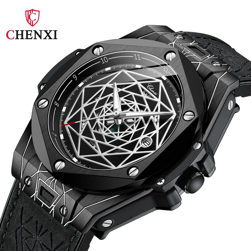 

New Men Watch CHENXI Top Brand Luxury Waterproof Luminous Men's Sports Watch Big Dial Date Quartz Clock Male Relojes Para Hombre