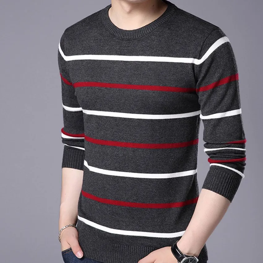 Autumn New Style Korean-style Color Panel Striped Thin Sweater Men's Long-Sleeve Youth Sweater Casual Base Shirt
Autumn New Style Korean-style Color Panel Striped Thin Sweater Men's Long-Sleeve Youth Sweater Casual Base Shirt