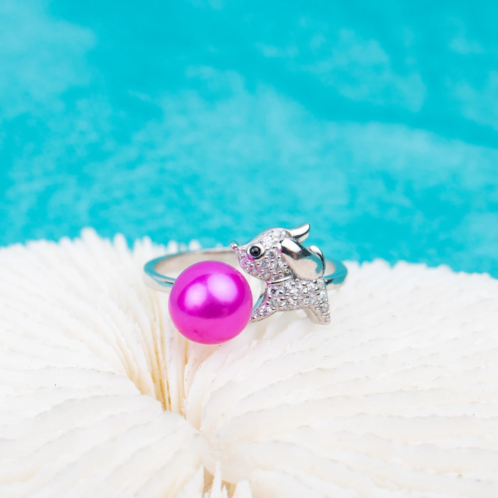 R010721 Vermeerjewelry Real 925 Sterling Silver Natural Freshwater Pearl Ring Dog Shape Open Adjustable for Women
R010721 Vermeerjewelry Real 925 Sterling Silver Natural Freshwater Pearl Ring Dog Shape Open Adjustable for Women