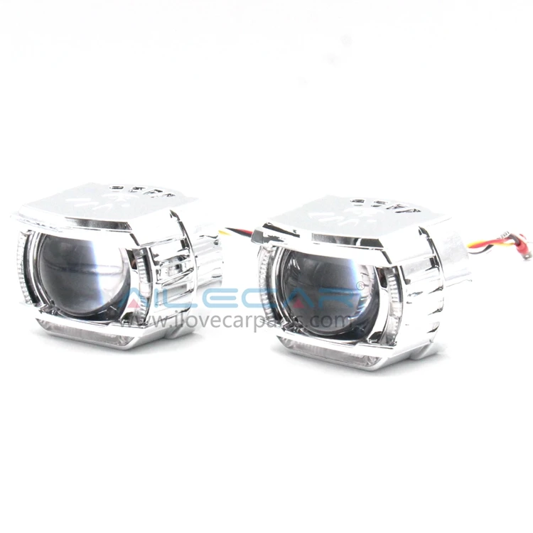 G2 LED single highbeam headlight projector with white yellow led angel eye chrome silver shrouds easy install for universal car
G2 LED single highbeam headlight projector with white yellow led angel eye chrome silver shrouds easy install for universal car