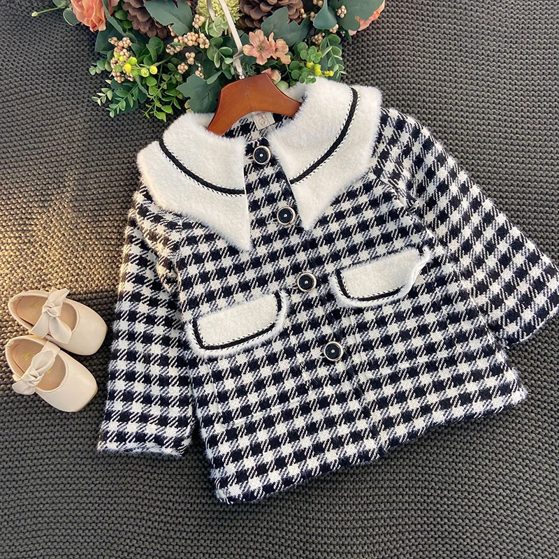 Korean version of children's jackets girls winter padded coats for children and houndstooth plaid coat jackets winter coat
Korean version of children's jackets girls winter padded coats for children and houndstooth plaid coat jackets winter coat