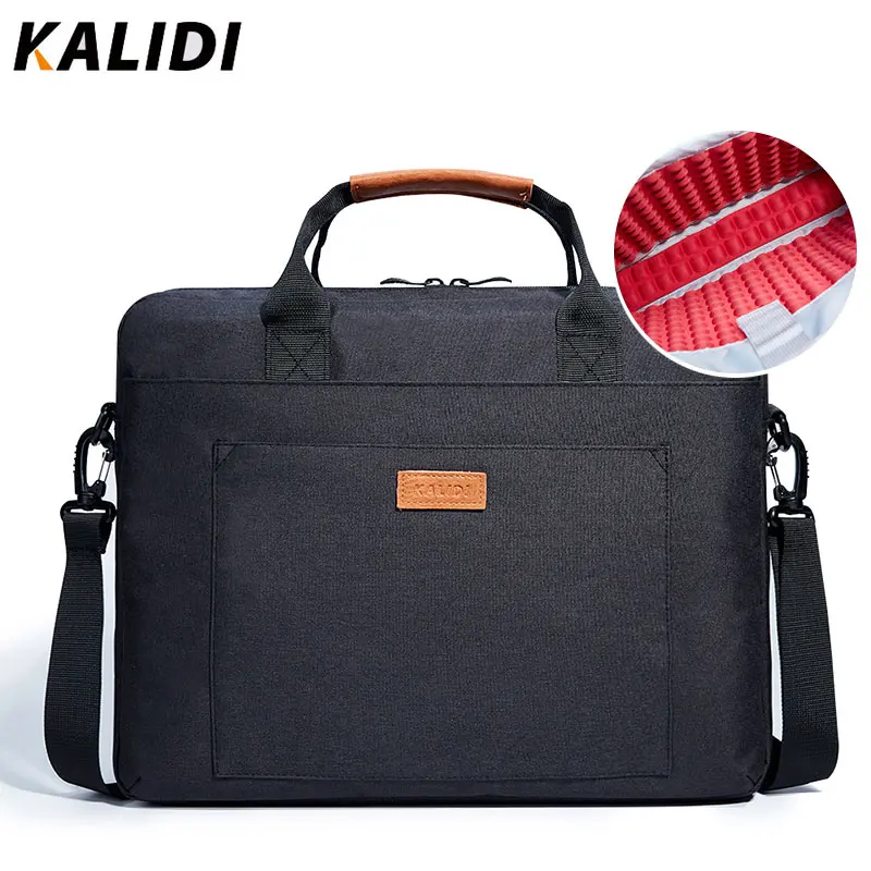 Водонепроницаемая Наплечная Сумка KALIDI портфель 13 3 14 15 6 17 дюймов деловая сумка