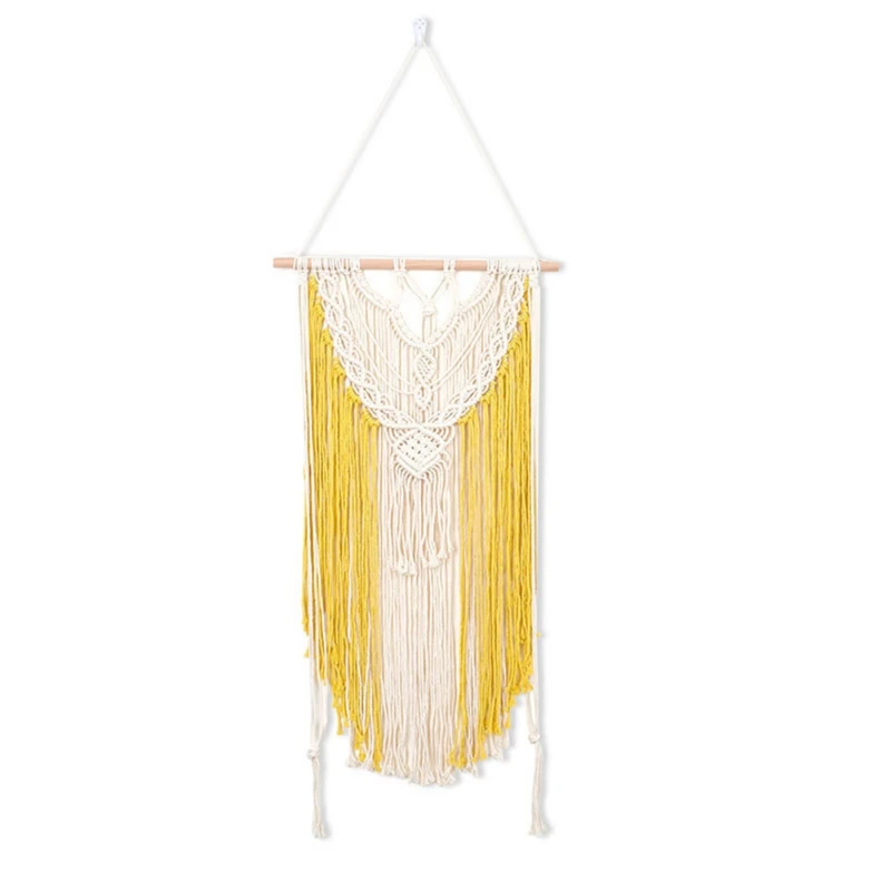 Boho Plant Shelf Storage Rack Bohemian Handmade Woven Tapestry Cotton Rope Wall Hanging Wooden Shelf Home Decoration Accessories 
Boho Plant Shelf Storage Rack Bohemian Handmade Woven Tapestry Cotton Rope Wall Hanging Wooden Shelf Home Decoration Accessories