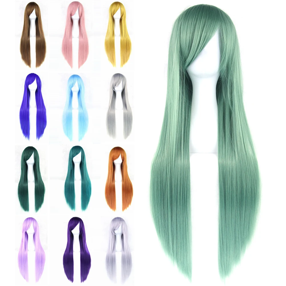 Soowee 24 цвета 80 см Длинные Синтетические волосы парик для женщин Термостойкое