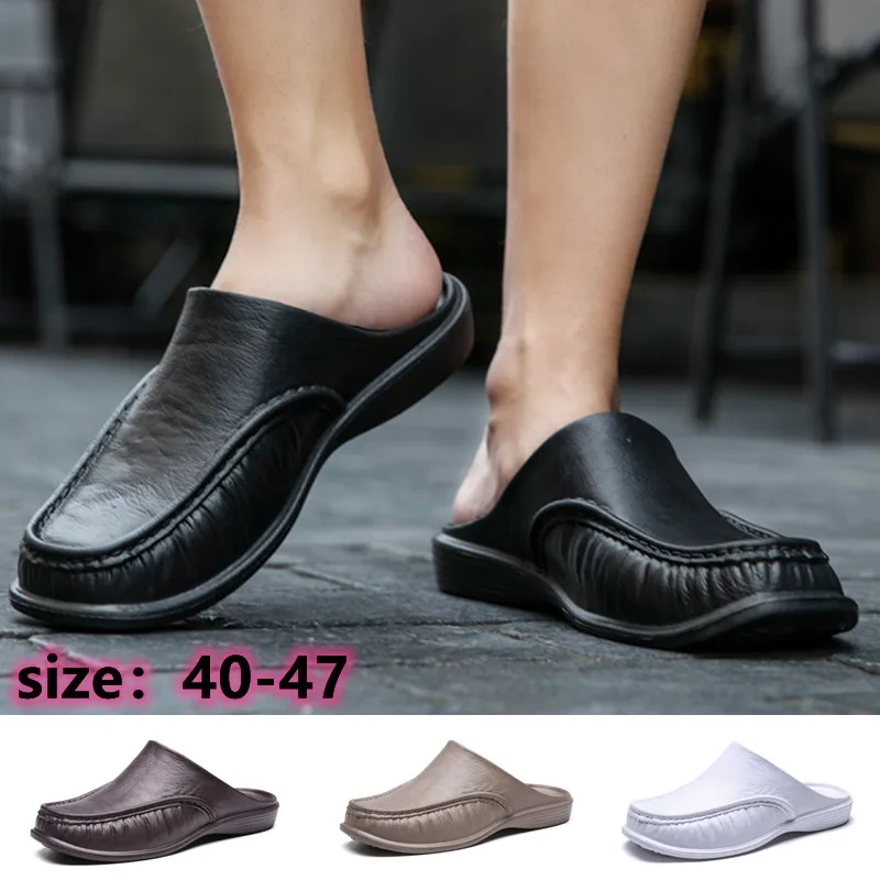 Men's Slippers EVA Slip on Flats Shoes Walking Shoes Men Half Slipper Comfortable Soft Household Sandals Size 40-47
Men's Slippers EVA Slip on Flats Shoes Walking Shoes Men Half Slipper Comfortable Soft Household Sandals Size 40-47