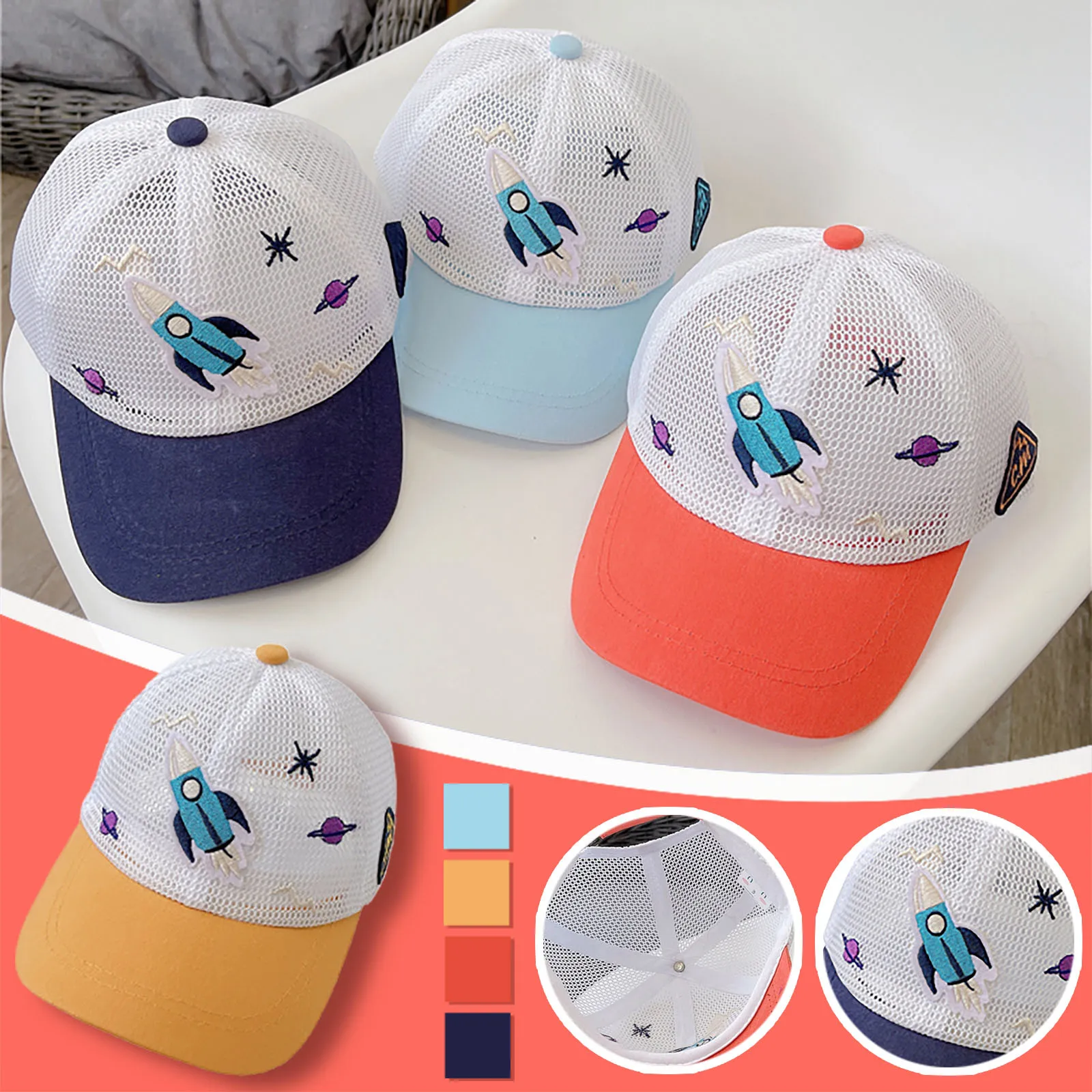 Baby baseball cap Kids Summer Breathable Outdoor Children Cartoon Star Rocket Baseball Cap Sun Hat baby hat бейсболка детская
Baby baseball cap Kids Summer Breathable Outdoor Children Cartoon Star Rocket Baseball Cap Sun Hat baby hat бейсболка детская