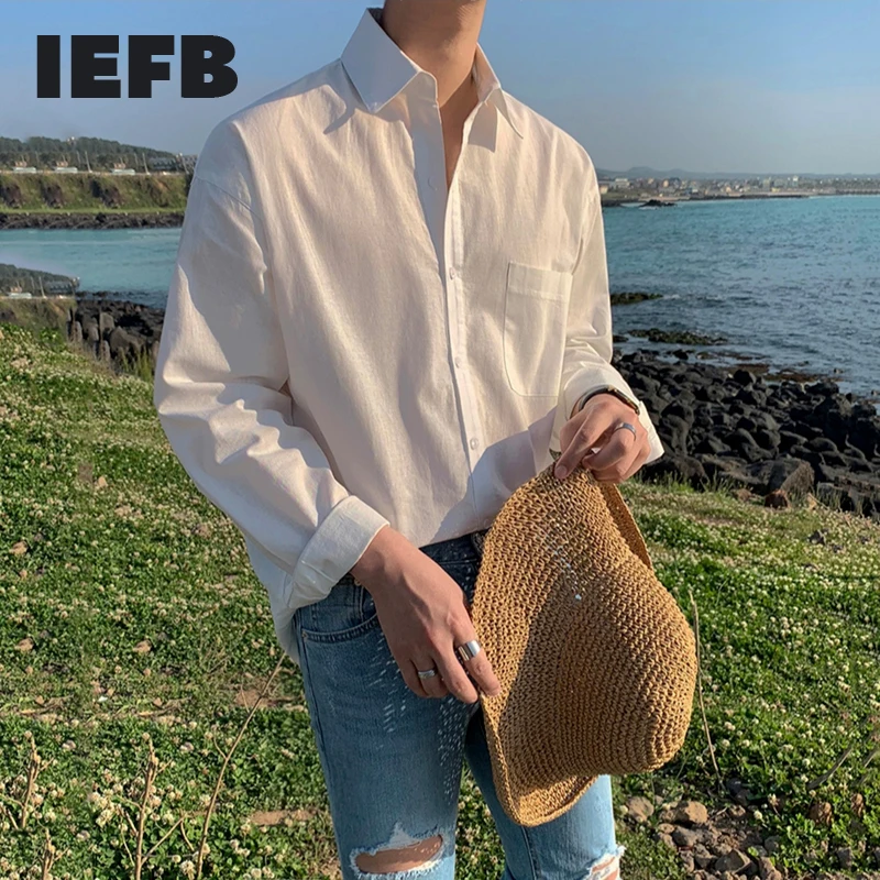 IEFB Spring New Cotton Linen Long Sleeve Shirts Men's Solid Color Loose Korean Fashion Casual Tops Comfortable Blouse 9Y5887
IEFB Spring New Cotton Linen Long Sleeve Shirts Men's Solid Color Loose Korean Fashion Casual Tops Comfortable Blouse 9Y5887