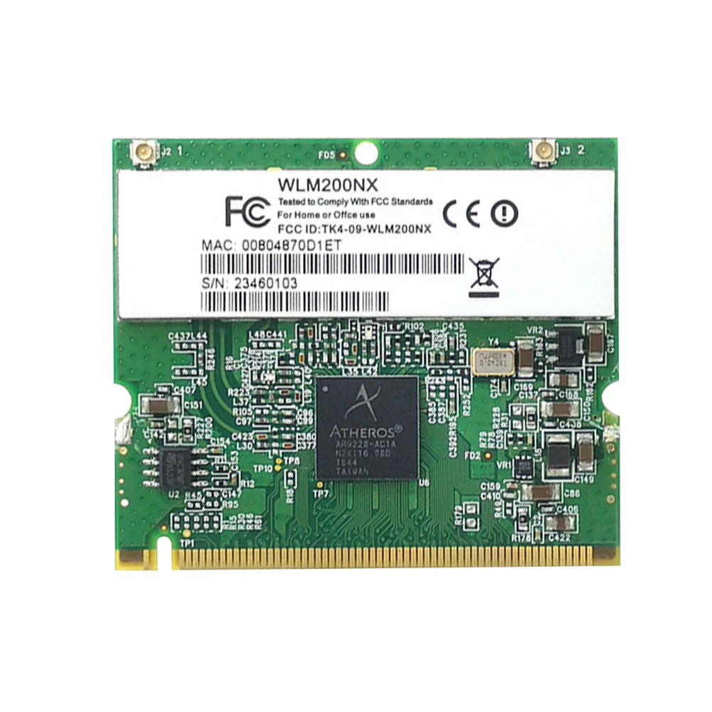 Atheros AR9220 Wireless 802.11a/b/g/n 300Mbps Wifi Mini PCI Laptop Wlan Card 2.4/5GHz IEEE 802.11n/a/b/g Standard
Atheros AR9220 Wireless 802.11a/b/g/n 300Mbps Wifi Mini PCI Laptop Wlan Card 2.4/5GHz IEEE 802.11n/a/b/g Standard