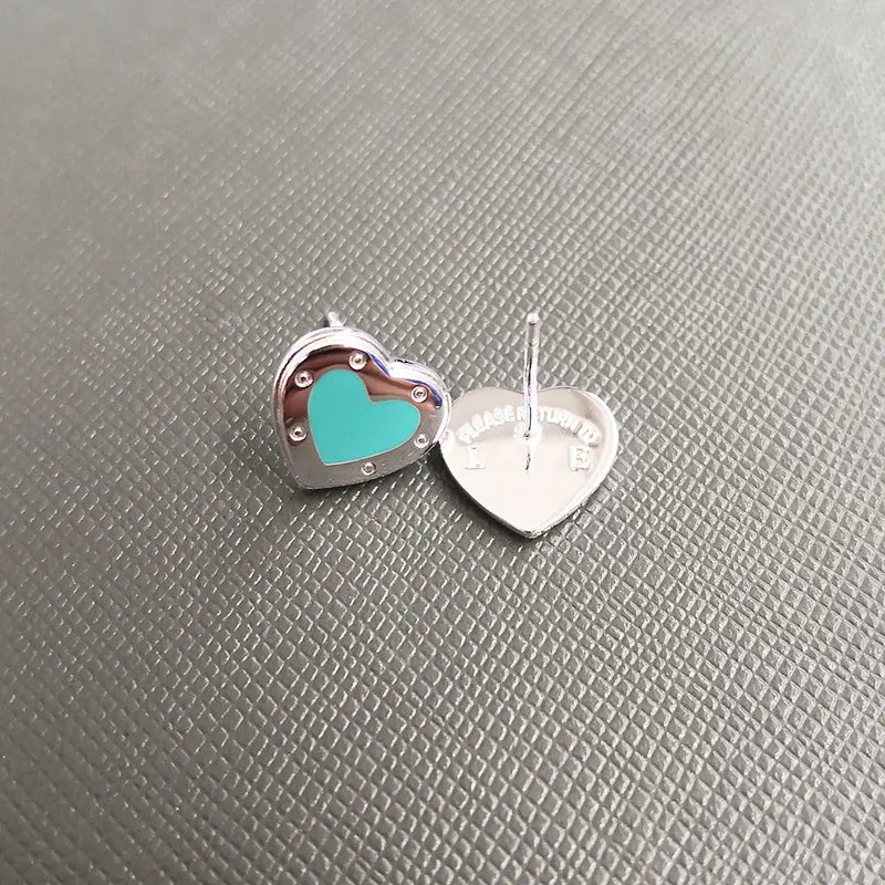 Ms S925 Pure Silver Classic Blue Pink Enamel Silver Heart-Shaped Earrings Romance Love Jewelry Couple Holiday Anniversary Gift
Ms S925 Pure Silver Classic Blue Pink Enamel Silver Heart-Shaped Earrings Romance Love Jewelry Couple Holiday Anniversary Gift