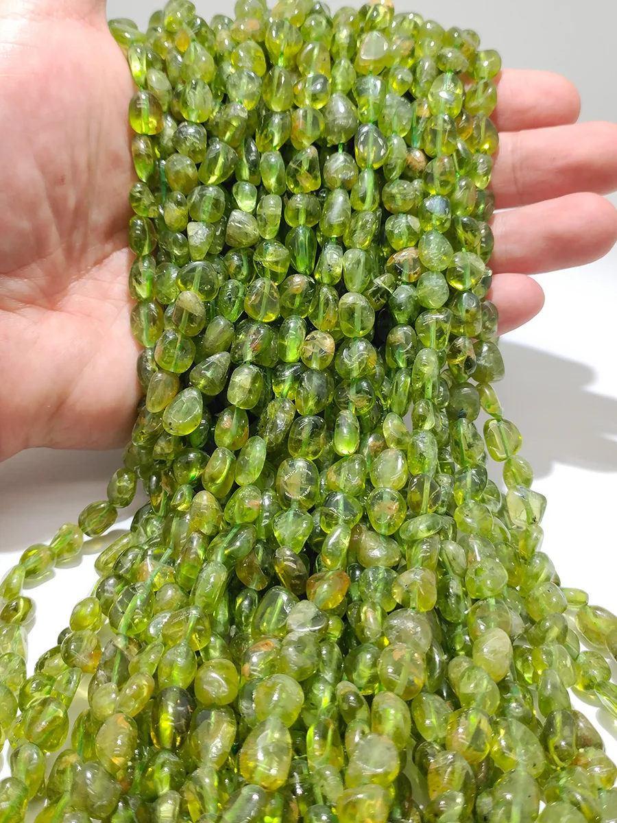 Natural Green Olivine Stone Gravel Beads Cylindrical Shape Loose Bead for Jewelry Making DIY Bracelet Accessories 15'' 8x10mm
Natural Green Olivine Stone Gravel Beads Cylindrical Shape Loose Bead for Jewelry Making DIY Bracelet Accessories 15'' 8x10mm