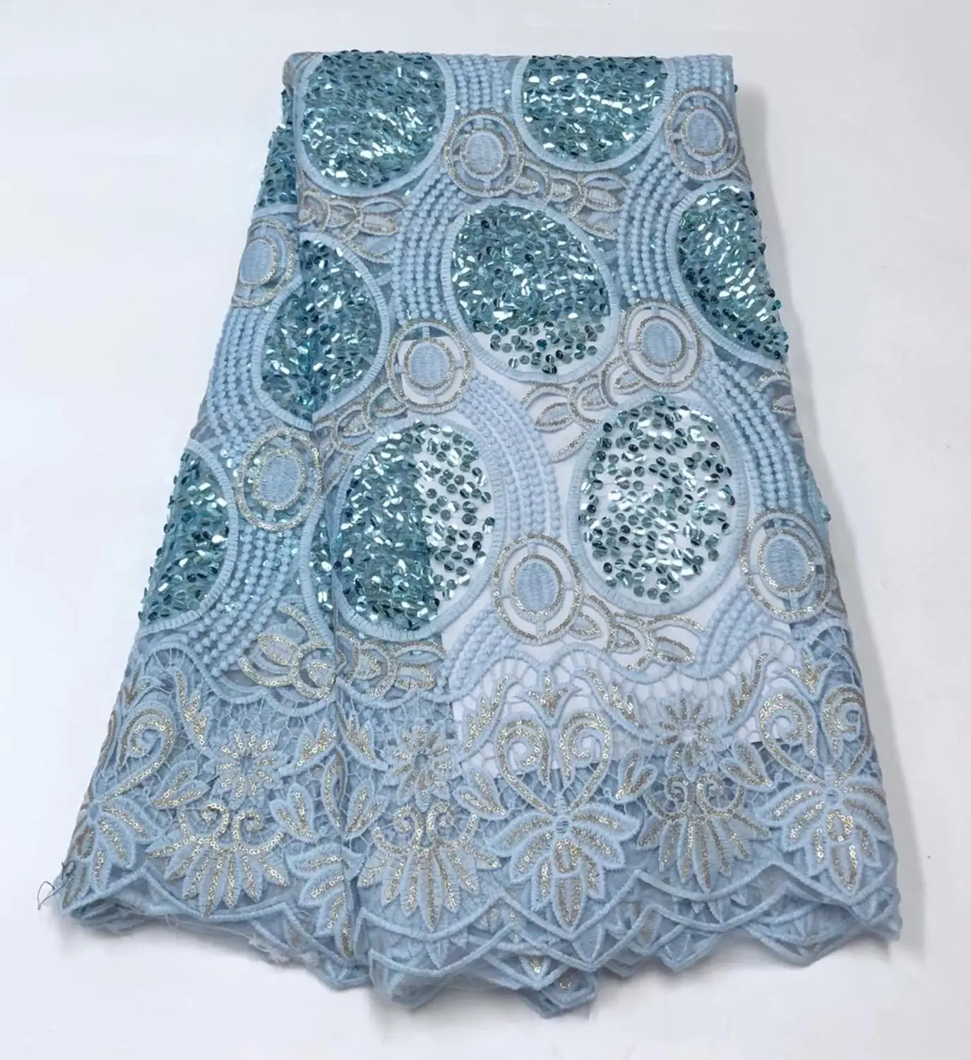 2021 RL1027 High Quality African Sequin Milk Silk Guipure Cord Swiss Nigeria Soluble Water Lace Fabric For Dress Gift 5Yard/Lot
2021 RL1027 High Quality African Sequin Milk Silk Guipure Cord Swiss Nigeria Soluble Water Lace Fabric For Dress Gift 5Yard/Lot