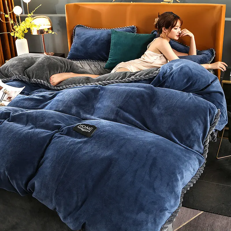 Coral Fleece Quilt Cover One-Piece Quilt Cover Plush Double-Sided Fleece Winter Thick Warmth Large Suit Quilt Cover Bedding
Coral Fleece Quilt Cover One-Piece Quilt Cover Plush Double-Sided Fleece Winter Thick Warmth Large Suit Quilt Cover Bedding