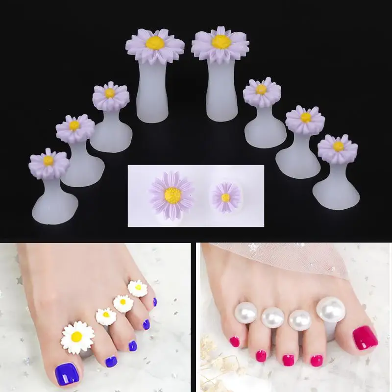 8 Pcs Soft Silicone Toe Separator Foot Finger Divider Form Manicure Pedicure Care Nail Art Tool Flower Holder Accessory
8 Pcs Soft Silicone Toe Separator Foot Finger Divider Form Manicure Pedicure Care Nail Art Tool Flower Holder Accessory