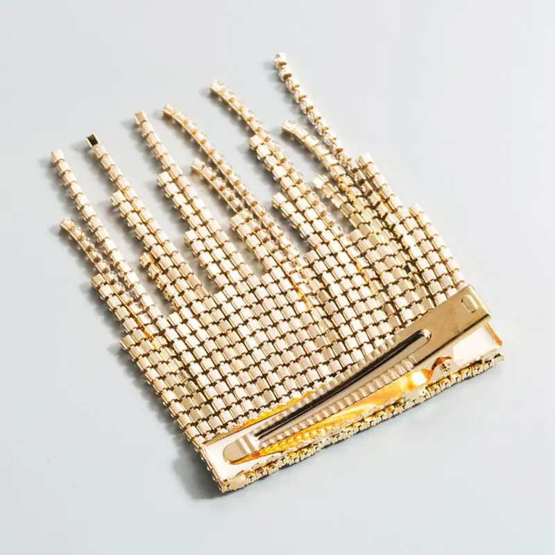 Metal Rectangle Alligator Hair Clip Irregular Rhinestone Jewelry Tassels Hairpin
Metal Rectangle Alligator Hair Clip Irregular Rhinestone Jewelry Tassels Hairpin