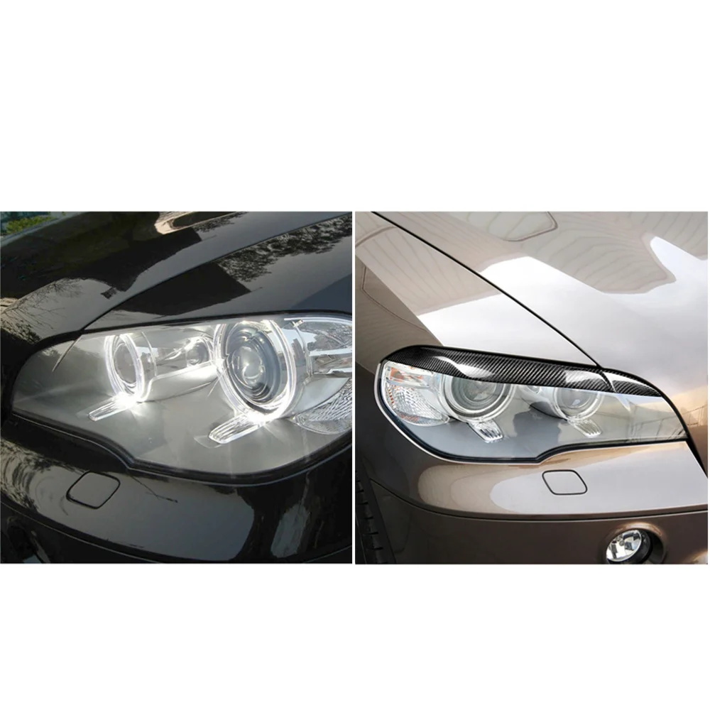2pcs Car Vehicle DIY Carbon Fiber Headlights Eyebrows Eyelids Sticker Trim Front Headlamp Eyebrows Car Styling Compatible with X
2pcs Car Vehicle DIY Carbon Fiber Headlights Eyebrows Eyelids Sticker Trim Front Headlamp Eyebrows Car Styling Compatible with X