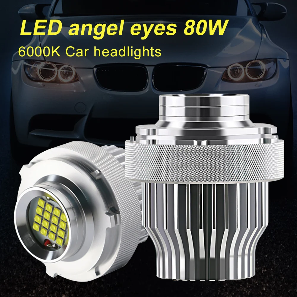 2pcs Headlights Bulb CREE LED Lights Halo Ring Angel Eye Bulb 80W 6000K 4800LM Decoding for BMW E60LCI Automobiles Accessories
2pcs Headlights Bulb CREE LED Lights Halo Ring Angel Eye Bulb 80W 6000K 4800LM Decoding for BMW E60LCI Automobiles Accessories
