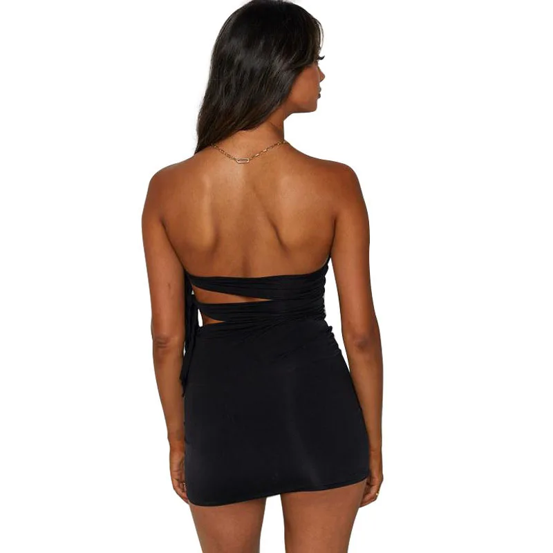 Black Bandage Bodycon Sexy Mini Summer Dress Party Club Prom Dresses for Women 2021 Fashion Backless Cut Out Off Shoulder Dress
Black Bandage Bodycon Sexy Mini Summer Dress Party Club Prom Dresses for Women 2021 Fashion Backless Cut Out Off Shoulder Dress