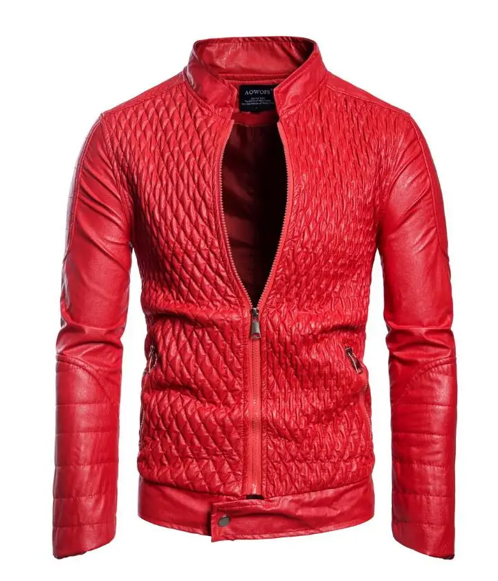 New Men's Black Red PU Leather Slim Jacket Coats Men Casual Zipper Motorcycle Leather Jacket For Autumn Winter S-3XL
New Men's Black Red PU Leather Slim Jacket Coats Men Casual Zipper Motorcycle Leather Jacket For Autumn Winter S-3XL