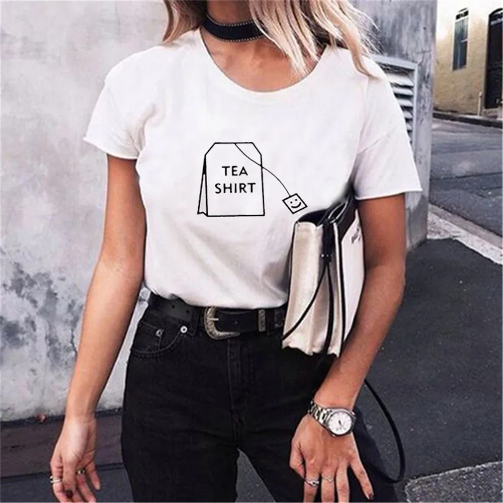TEA SHIRT Letter Print Woman T-Shirt Cute Graphic Harajuku Tees Shirts Ladies Summer Crewneck Short Sleeve 90s Aesthetic Tops
TEA SHIRT Letter Print Woman T-Shirt Cute Graphic Harajuku Tees Shirts Ladies Summer Crewneck Short Sleeve 90s Aesthetic Tops