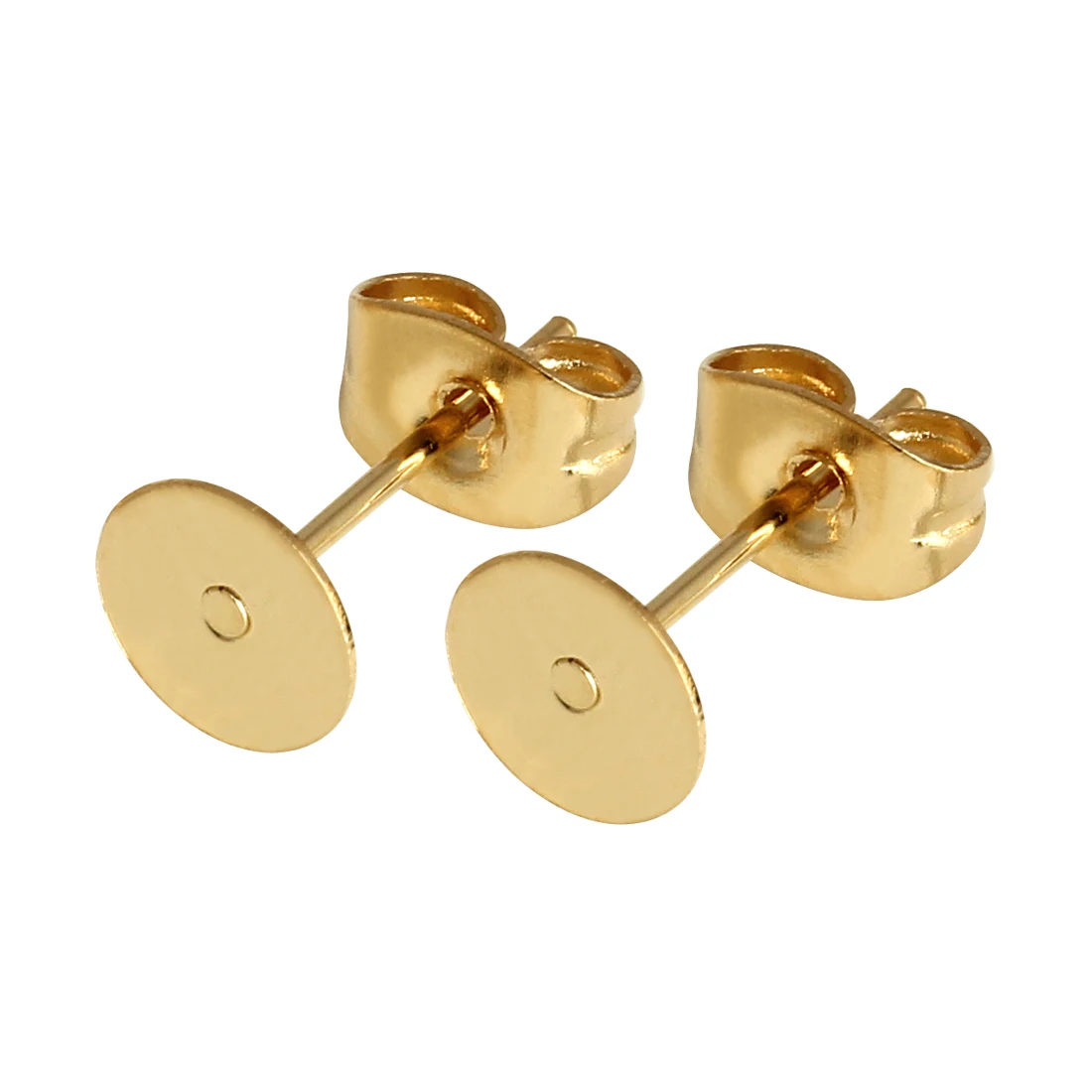 50PCS Rose Gold Stainless Steel Color Earring Studs Blank Post Base Pins With Earring Plug Finding Earring Backs for DIY Jewelry
50PCS Rose Gold Stainless Steel Color Earring Studs Blank Post Base Pins With Earring Plug Finding Earring Backs for DIY Jewelry