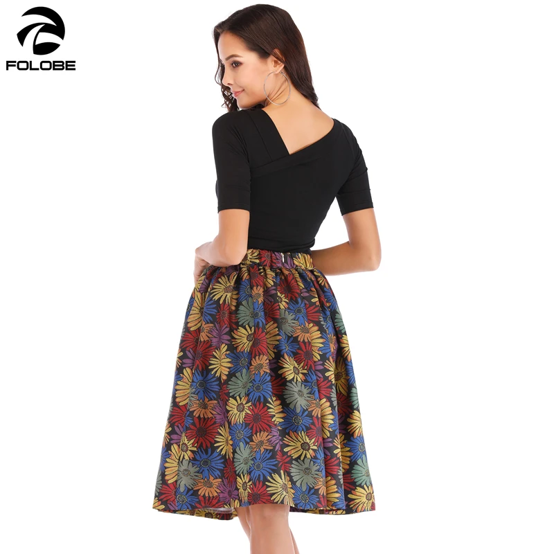 FOLOBE Fashion Style Floral Women Midi Skirts High Waist Empire Pockets Flower Pattern Female Skirt 2020 Summer Ball Gown
FOLOBE Fashion Style Floral Women Midi Skirts High Waist Empire Pockets Flower Pattern Female Skirt 2020 Summer Ball Gown