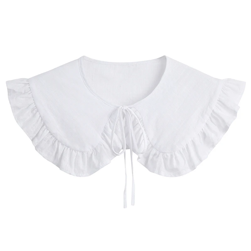 N7MF Women Girls White False Collar Ruffle Trim Casual Romantic Kawaii False Collar Sweater Ornament Collar Necklace
N7MF Women Girls White False Collar Ruffle Trim Casual Romantic Kawaii False Collar Sweater Ornament Collar Necklace
