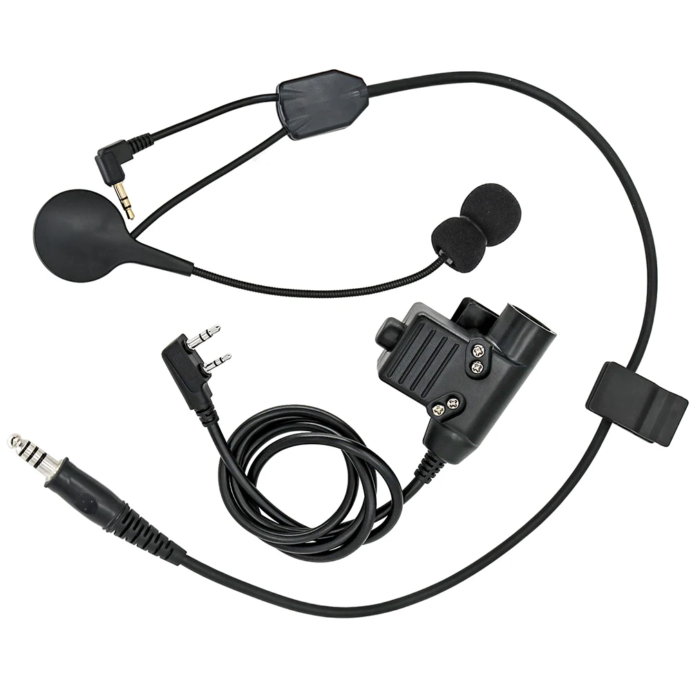 Y line Microphone Kenwood PTT Connector Kit for Howard Leight Safety Earmuffs / ZOHAN EM054 / TACTICAL500,Build up Communication
Y line Microphone Kenwood PTT Connector Kit for Howard Leight Safety Earmuffs / ZOHAN EM054 / TACTICAL500,Build up Communication