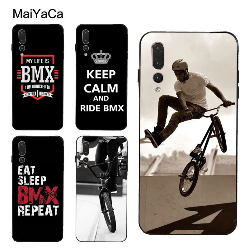Чехол BMX Bike для экстремального спорта Huawei P30 Pro P20 P40 Mate 20 Lite P Smart 2019 Nova 5T Honor 50 8X 9X 10i
