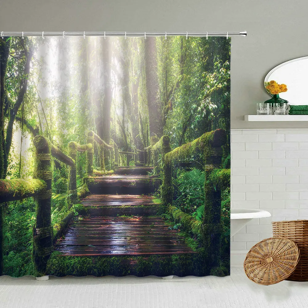Forest Bamboo Forest Green Leaf Peacocks Animal Shower Curtain Park Sunshine Spring Scenery Bathroom Waterproof Screen Washable
Forest Bamboo Forest Green Leaf Peacocks Animal Shower Curtain Park Sunshine Spring Scenery Bathroom Waterproof Screen Washable