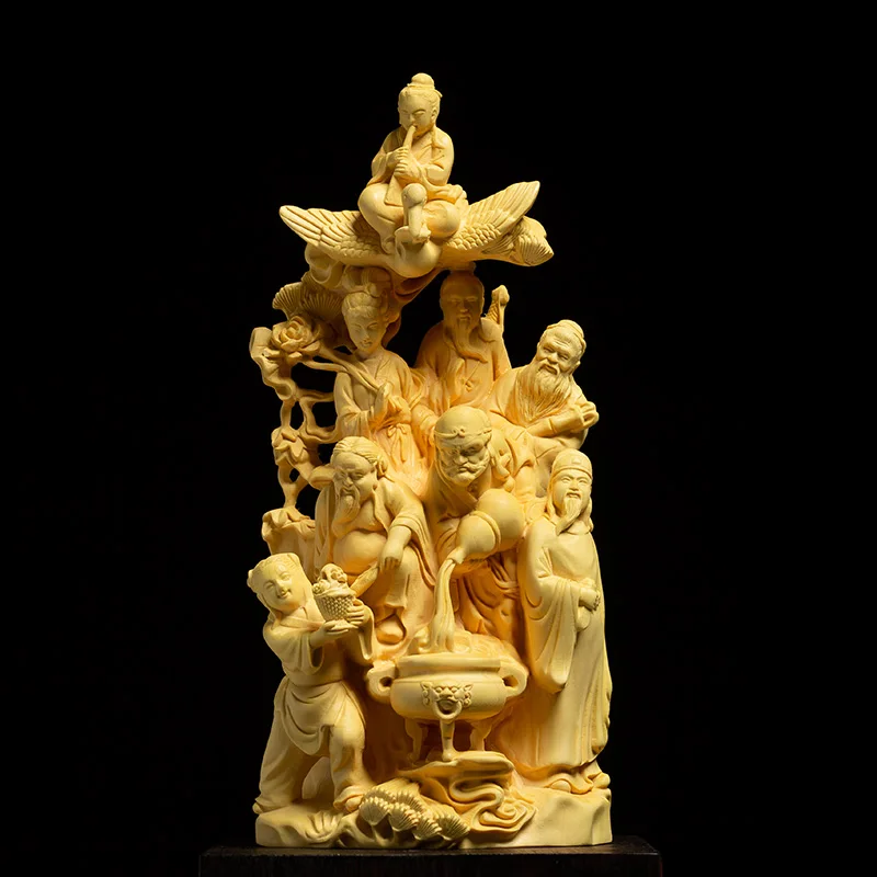 XS312-19.5CM Eight Immortals Crossing The Sea Chinese Style Wood Carving Home Decoration Lucky Feng Shui Carving Crafts
XS312-19.5CM Eight Immortals Crossing The Sea Chinese Style Wood Carving Home Decoration Lucky Feng Shui Carving Crafts