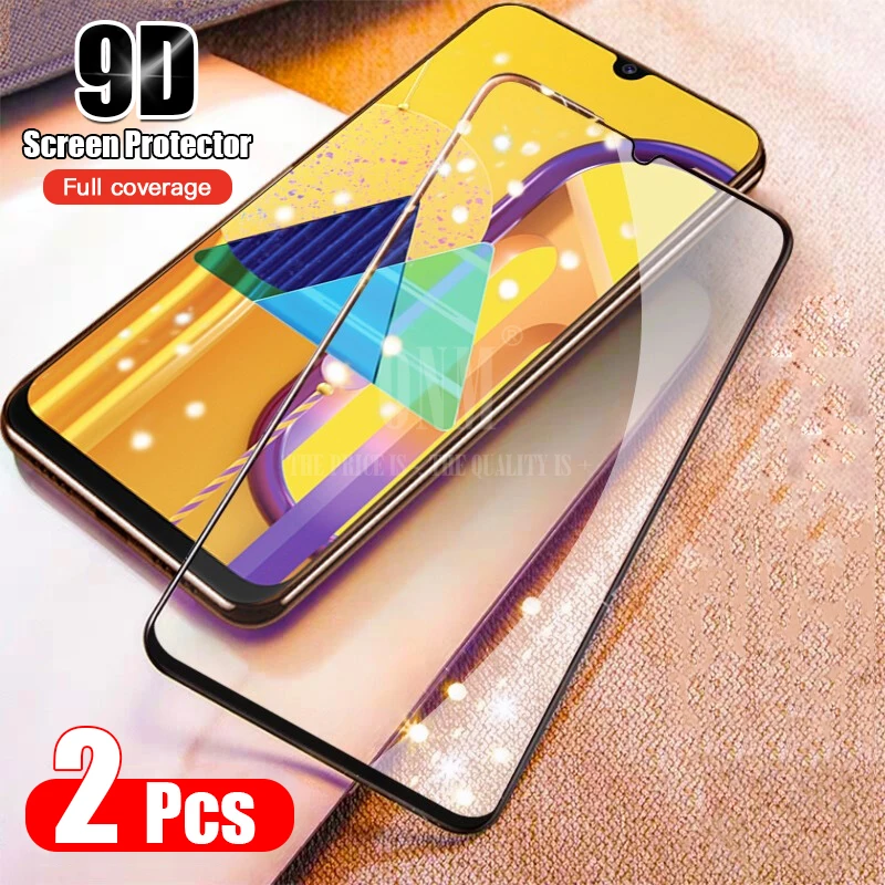 2 шт протектор экрана для samsung Galaxy M30s стекло 9D полное закаленное изогнутый экран