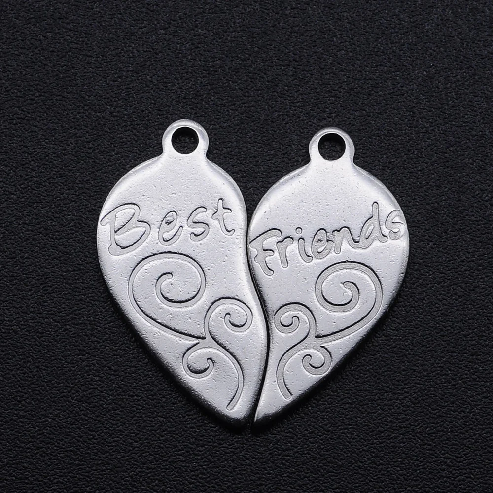 10 шт./лот 100% кулон из нержавеющей стали Best Friends DIY ожерелье браслет Изготовление ювелирных изделий
10 шт./лот 100% кулон из нержавеющей стали Best Friends DIY ожерелье браслет Изготовление ювелирных изделий
