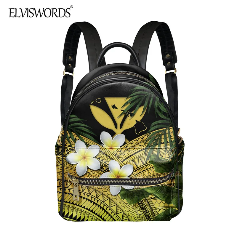 ELVISWORDS Women Fashion PU Travel Backpack Vintage Kanaka Maoli Tribal Print Shoulder Bag 2021 New Hawaii Floral Style mochila
ELVISWORDS Women Fashion PU Travel Backpack Vintage Kanaka Maoli Tribal Print Shoulder Bag 2021 New Hawaii Floral Style mochila